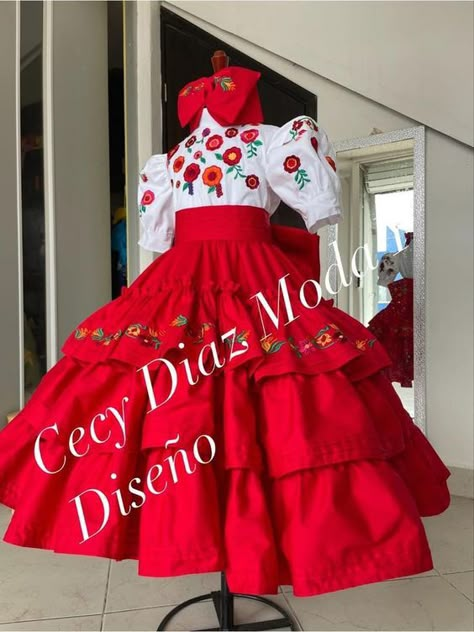 Mexican Theme Dresses, Escaramuza Dresses, Folklorico Dresses, Outfit Mexicano, Spanish Outfits, Traditional Mexican Dress, Mexican Embroidered Dress, Cowgirl Style Outfits, Outfits For Mexico