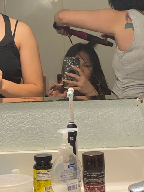 #hair #aesthetic Doing My Hair Aesthetic, Getting My Hair Done, Hair Done Aesthetic, Getting Hair Done Aesthetic, Hair Done, Getting Hair Done, Doing Hair Aesthetic, Doing Hair, Girly Acrylic Nails