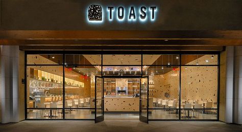 Toast Novato toast novato front view Toast Restaurant, Restaurant Architect, San Francisco Design, Storefront Design, Shop Sign Design, Shop Front Signage, Shop House Plans, Piece Of Bread, Signage Design