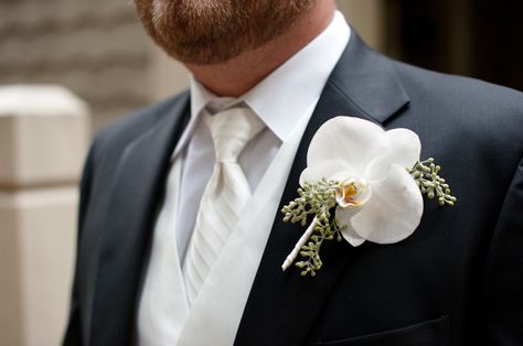 White Orchid Boutonniere, The Color Lavender, Orchid Boutonniere, White Boutonniere, Orchid Wedding, Centerpieces Wedding, Groom Boutonniere, Wedding Ornament, Flower Centerpieces Wedding