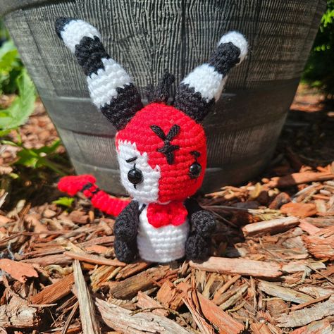 Any Helluva Boss fans? You need @bardictrinkets new Circus Imps pattern for creating your own Blitzo and Fizz! I had the pleasure of testing this pattern while traveling and can confirm it's adorably tiny in worsted yarn. It works up quick! #crochetersofinstagram #crochetaddict #bigtwistyarn #imps Bidoof Crochet Pattern, Crochet Helluva Boss, Helluva Boss Crochet, Big Twist, Crochet Patterns Free, Crochet Stitches Tutorial, Crochet Inspo, Crochet Stuff, Helluva Boss