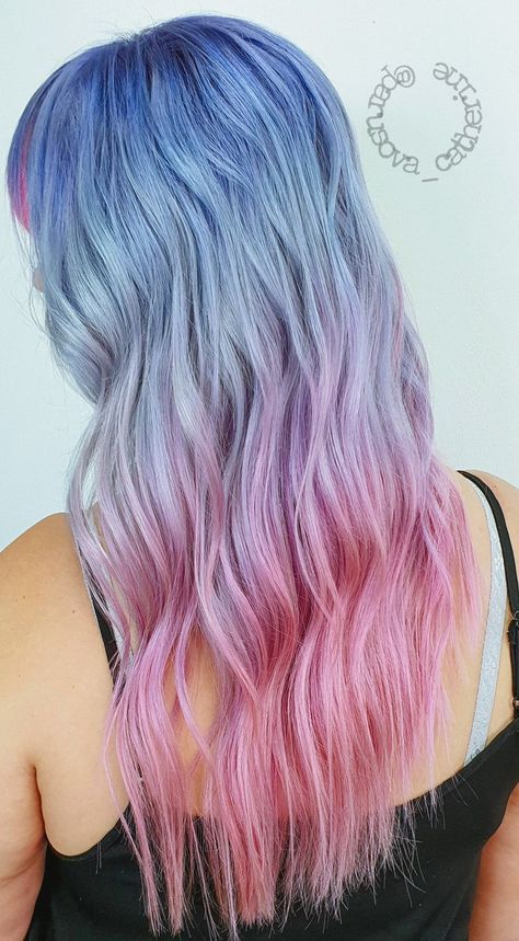 Hair Color Melting, Hair Rainbow, Mermaid Hair Color, Bath Stuff, Color Melt, Lavender Hair, Hair Creations, Bright Hair, Color Melting