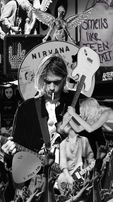 Nirvana Wallpaper, Curco Vein, Nirvana Poster, Nirvana Music, Krist Novoselic, Nirvana Band, Kurt Nirvana, Aesthetic Lockscreens, Kurt Cobain Nirvana