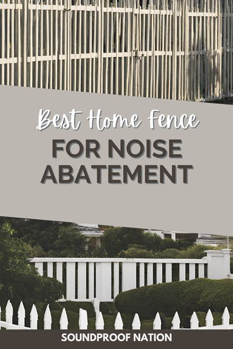 Create a tranquil oasis with the right fence! 🏡🔇 Discover the best home fence options for effective noise abatement and enjoy a quieter space. 🌿 #HomeFencing #NoiseAbatement #PeacefulHome #SoundproofFence #QuietLiving #HomeImprovement #FenceOptions #SoundproofSolutions #NoMoreNoise #PrivacyFence Noise Reducing Fence, Home Fence, Noise Barrier, White Noise Machines, Home Fencing, Fence Options, Soundproofing Material, Peaceful Home, Masonry Wall