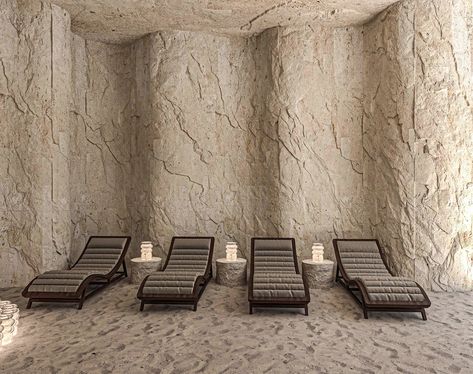 AGHRAB SPA l Salt Cave Design Cave Spa, Salt Cave Spa, Cave Design, Salt Cave, Architecture 3d, Autodesk 3ds Max, 3d Modeling, Autocad, 3ds Max