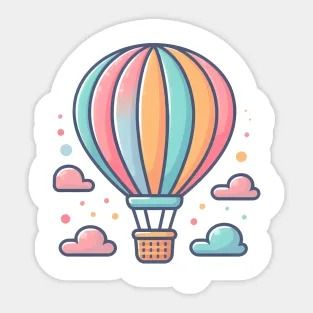 Cute Hot Air Balloon Drawing, Hot Air Balloon Doodle, Hot Air Balloon Drawing, Speed Draw, Laptop Decoration, Draw Ideas, Quirky Illustration, Needle Punch, Hot Air Balloons