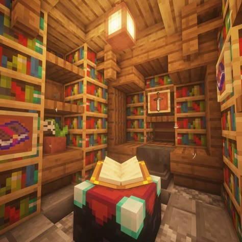 Goldrobin Minecraft, Enchanting Minecraft, Enchanting Room Minecraft, Minecraft Enchantment Room, Chalet Minecraft, Potion Room, Minecraft Enchantments, Enchanting Room, Minecraft Decoration