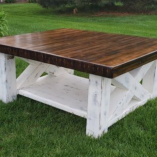 Chunky Farmhouse Coffee Table, Diy Chunky Coffee Table, Farmhouse Coffee Table Diy, Diy Square Coffee Table, Square Wood Coffee Table, Farmhouse End Table, Diy Farmhouse Coffee Table, Table Build, Farmhouse Coffee Table