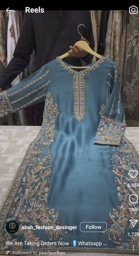 Dress Designs For Stitching, Embroidery Embellishments, Whatsapp Contact, Velvet Dress Designs, Womens Trendy Dresses, Stylish Short Dresses, Pakistani Fancy Dresses, Desi Fashion Casual, Pakistani Fashion Party Wear