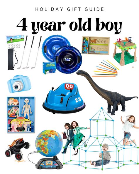 Holiday Gift Guide | 4 Year Old Boy - from building forts to toys for learning to read gifts. Present For 4 Year Boy, Gifts For Boys 4-6, Gifts For Five Year Old Boy, Christmas Gifts For 4 Year Boy, Gift Ideas For 4 Year Boy, Toys For 4 Year Boy, Gifts For 4 Year Boy, Four Year Old Christmas Gifts, Christmas Presents For Boys