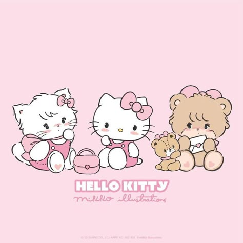 Collage Des Photos, Charmmy Kitty, Soft Pink Theme, Hello Kitty Art, Sanrio Wallpaper, Hello Kitty Iphone Wallpaper, Hello Kitty Pictures, Kitty Wallpaper, Hello Kitty Plush