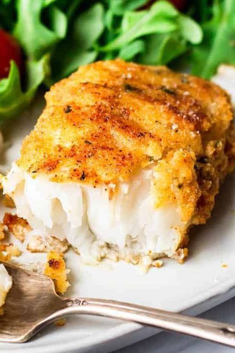 Pan-Fried Cod is a delicious, family-friendly recipe that is perfect for a quick and easy dinner any night of the week. Cod fillets are coated in a seasoned flour mixture, then quickly fried in a skillet. This recipe is gluten free, low carb, and keto friendly, but can also be made with regular flour, if preferred. | #friedcod #lowcarb Pan Fried Cod Fish Recipes Panko, Cod Recipes Fried, Oven Fried Cod Fish Recipes, Pan Fried Cod Recipes, Pan Fried Cod Fish Recipes, Pan Fried Haddock Recipes, Fried Cod Fish Recipes, Cod Loin Recipes, Fried Cod Recipes