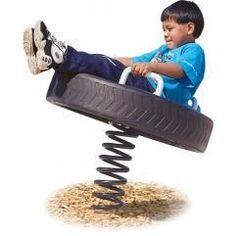 Spring Riders | Playground Spring Rider | Spring Rider Playground Equipment Tire Playground, Diy Kids Playground, Recycled Tires, Kids Yard, Kids Backyard Playground, Backyard Playhouse, Outdoor Play Areas, Tire Swing, Diy Playground