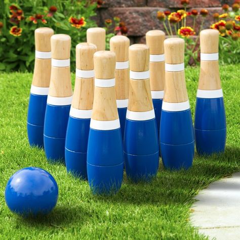 Hey! Play! Bowling Set & Reviews | Wayfair Outdoor Bowling, Lawn Bowling, Kids Bowling, Lawn Games Wedding, Diy Yard Games, Bowling Games, Yard Games, Lawn Games, Backyard Games