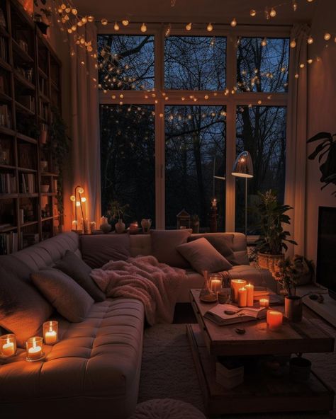 Living Room Ideas For Big Spaces, Dark Brown Furniture Living Room, Comfy Couch Aesthetic, Witchy Living Room Decor, Comfy Apartment, Cosy Rooms, Boyfriend Type, Comfy House, Modern Room Design