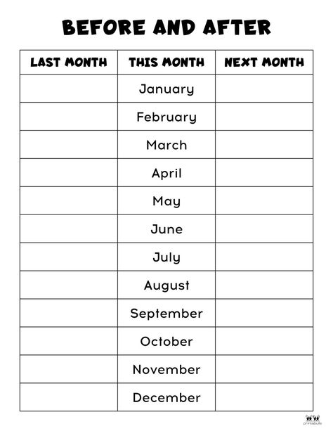 Months of the Year Worksheets & Printables | Printabulls Tutoring Reading, Months In English, Calendar Skills, Preschool Worksheets Free Printables, English Worksheets For Kindergarten, Learning Binder, Homeschool Worksheets, English Activities For Kids, Kindergarten Readiness