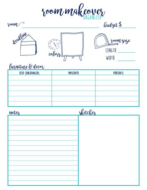 Remodeling Planner - 3 worksheets to help plan your next makeover. Makeover budgeting sheet, remodel mood board planner, and remodeling planner worksheet. #DIY #planning #freeprintables #roommakeover Budgeting Sheet, Divorced Af, Diy Planning, Family Budget Planner, Project Planner Template, Styling 101, Renovation Planner, Planning Worksheet, Budget Planner Free