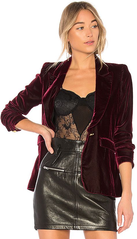 Smythe Velvet Peaked Lapel Blazer Smythe Blazer, Burgundy Christmas, Blazer For Boys, Mens Fashion Edgy, Job Career, Lapel Blazer, Business Professional, Red Burgundy, Plaid Blazer