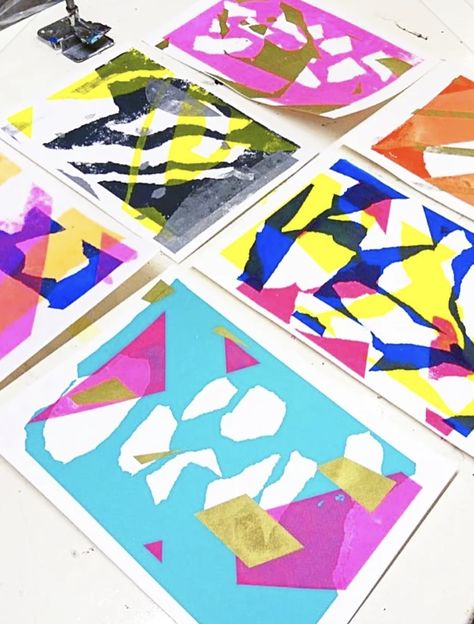 Experimental Screen Printing, Screen Print Stencil, Monoprint Screenprint, Teared Paper, Screen Printing Layers, Screen Printing Illustration, Screen Printing Projects, Screen Printing Ideas, Diy Screen Printing