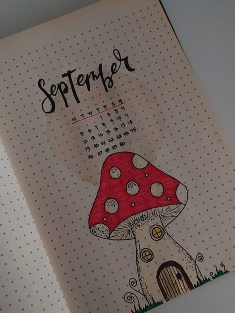 september bullet journel September Diary Ideas, September Journal Page, September Calendar Ideas, September Drawings, Bullet Journal Front Page, September Bullet Journal Cover, September Kalender, September Design, September Bujo