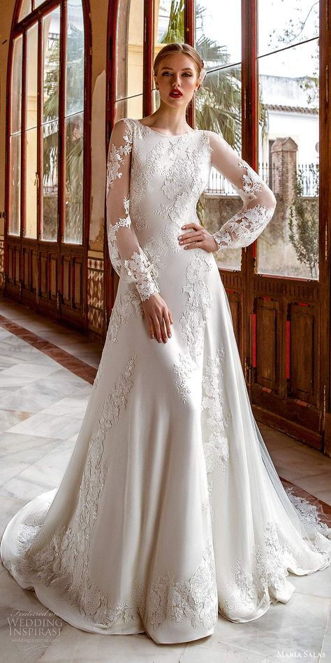 White Wedding Dress, Backless Wedding, Ball Gowns Evening, A Wedding Dress, Modest Wedding Dresses, Long Wedding Dresses, Wedding Dresses Romantic, Ball Gown Dresses, Wedding Dress Long Sleeve