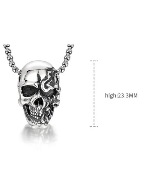 IDEAGEMER Sterling Silver Vintage Skull Necklace Pendants 🔗Material: Sterling Silver(No colour fades, no allergenic) ⛓Chain Length: 55 60 65(CM) 💰Payment Methods: Cash on Delivery Bank Transfer 🌐Delivery Worldwide 💌+86 15322062214 (WhatsApp) 📩Click the link for more details and place your order now!!! https://ideagemer.com/collections/pendents/products/ideagemer-sterling-silver-vintage-skull-necklace-pendants or DM-us!!!📬 #necklace #men #menstyle #mensfashion #mennecklac #style Necklace Men, Vintage Skull, Necklace Pendants, Skull Necklace, Bank Transfer, Accessories Rings, Cash On Delivery, Chain Lengths, Earring Necklace