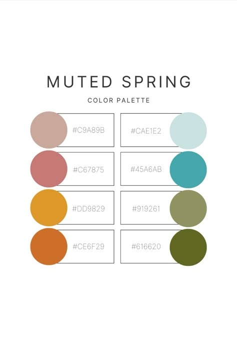 Color palette for Instagram cover; Spring color palette; best color palette for spring; muted color palette for posting on social media--Instagram, Facebook, TikTok; with hex number codes 8 Color Palette Hex Codes, Google Hex Color Codes, 9 Color Palette Hex Codes, Muted Hex Codes, Graph Color Palette, Ocean Color Palette Hex Codes, Good Notes Color Palette Hex Codes Aesthetic, Hex Number Color Palette, Ipad Hex Codes