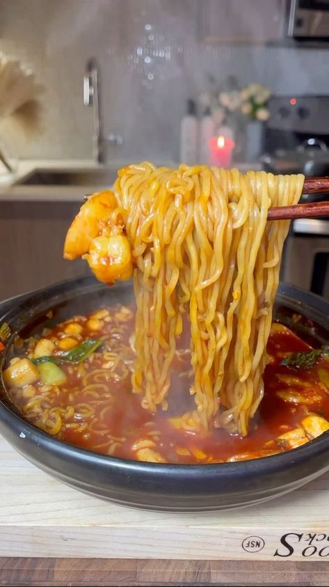 241K views · 14K reactions | Shin Ramen 🍜 RECIPE 👩‍🍳 @dishes_by_q #noodleworship . . . . #seafood #shrimp #prawn #seafoods #seafoodlover #seafoodlovers #pescatarian #scallops #recipe #recipes #noodle #noodles #noodlelover #noodlelovers #spicy #recipes #recipe | Noodle Worship Scallop Ramen, Seafood Ramen Noodle Recipes, Shin Noodles, Shrimp Ramen Noodle Recipes, Roman Noodles, Filipino Soup Recipes, Shin Ramen, Filipino Soup, Seafood Noodles