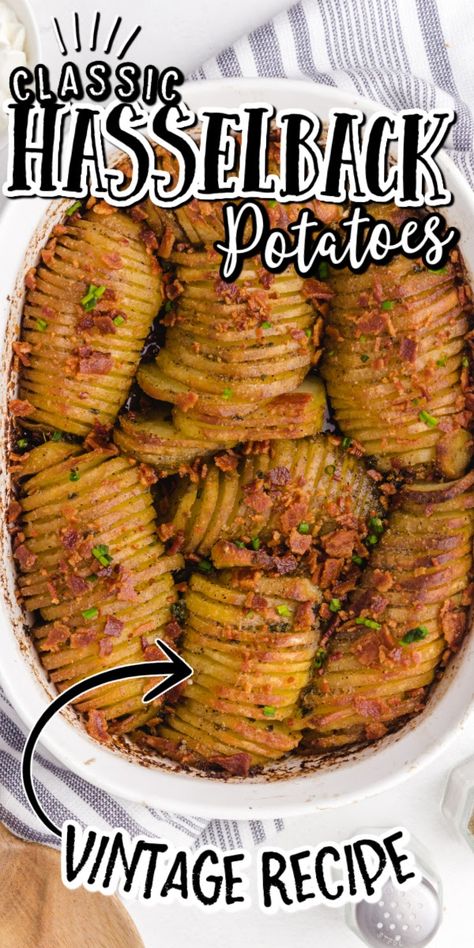 Pioneer Woman Hasselback Potatoes, Hassleback Potatoes Oven, Potato Gratin Recipe, Best Roast Potatoes, Easy Casserole Dishes, Potatoes In Oven, Mashed Potato Casserole, Hasselback Potatoes, Spaceships And Laser Beams