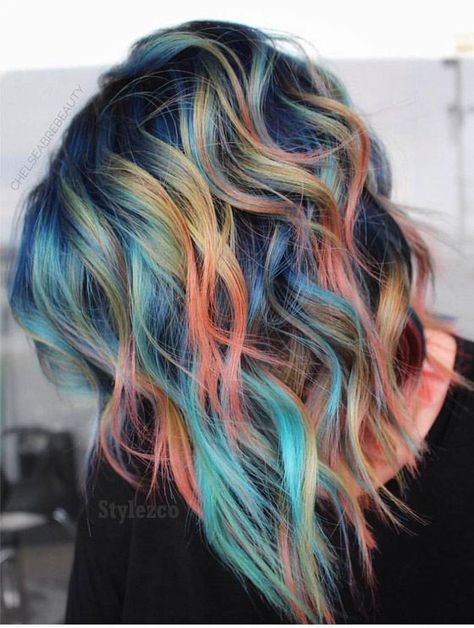 Best Hair Color Styles amp Images for 2019 Ladies Hair Color Styles, Cotton Candy Hair, Best Hair Color, Vivid Hair Color, Professional Hair Color, Latest Hair Color, Rainbow Hair Color, Hair Color Unique, Candy Hair