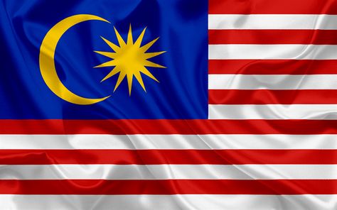 Malasia Malaysia, Flag Of Malaysia, Funny Pictures With Words, Flag Malaysia, Malaysian Flag, Asian Flags, Kuala Lampur, Malaysia Flag, Flag Icon