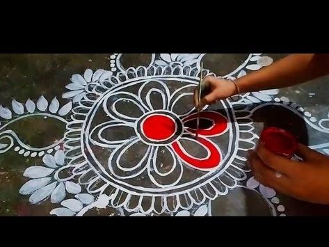 New rangoli designs, oilpaintrangoli , rangoli for Diwali, rangoli designs for Diwali , easy rangoli design Floor Painting Ideas, Rangoli Designs Big, Paint Rangoli, Painting Rangoli Design, Rangoli Making, Rangoli Big, Small Rangoli Designs, Rangoli Painting, Diwali Special Rangoli