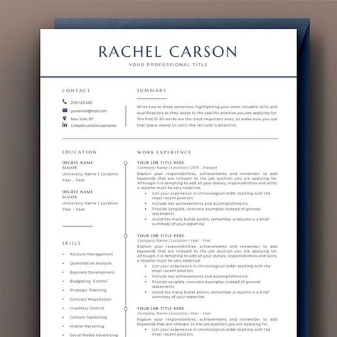 Modern Resume Design, Minimalist Resume Template, Resume Design Professional, Executive Resume Template, Minimalist Resume, Executive Resume, Resume Words, Word Online, Design Cover