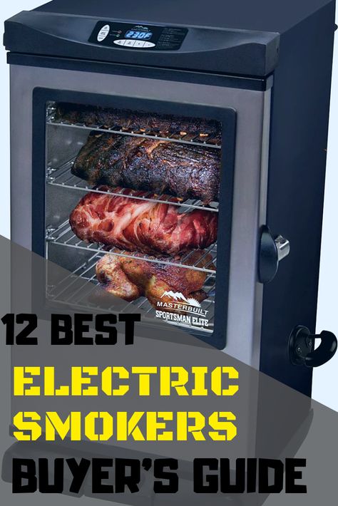 Read reviews of Best Electric Smokers, and buy the best electric smokers from top manufacturers including Master built. You can't decide which electric smoker you should buy? There's so many to choose from so we ranked and reviewed the best electric smokers. #electricsmokerguide #digitalelectricsmoker #bradleyelectricsmoker Best Smokers To Buy, Best Electric Smoker, Outdoor Smoker, Best Smoker, Electric Toaster, Electric Smoker, Smoked Meats, Goonies, Grill Master