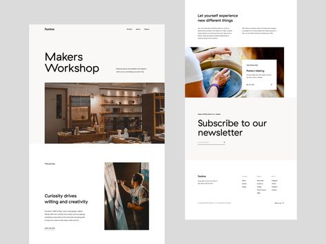 Workshop Website Design, Html Layout, Agency Website Design, Ux Design Inspiration, Web Ui Design, Website Design Layout, Website Redesign, Web Graphic Design, Web Inspiration