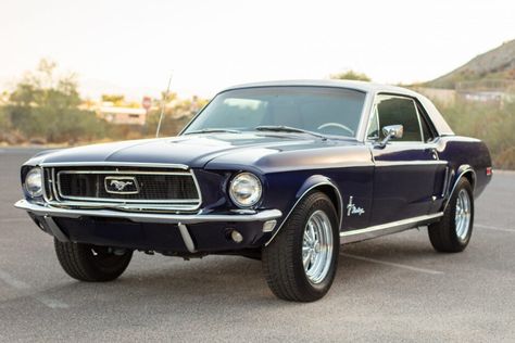 For Sale: 1968 Ford Mustang Coupe (dark blue, 289ci V8, auto) 1964 Mustang, 68 Mustang Fastback, Mustang 1968, Mustang Build, Ford Mustang 1968, 1968 Ford Mustang Fastback, 68 Mustang, Car Hub, Mustang 1964