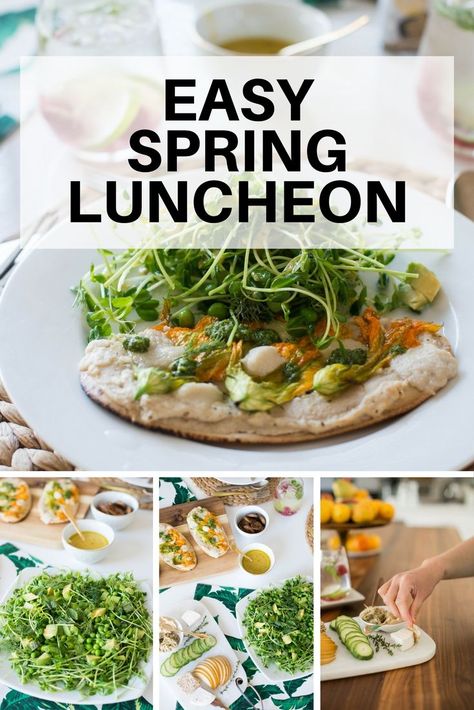 A Vegan spring time three course menu for two that you can make with a toddler running around the kitchen. Spring Luncheon Menu Ideas, Menu For A Crowd, Ladies Luncheon Menu Ideas, Luncheon Menu Ideas, Lunch Party Menu, Lunch Ideas For Guests, Luncheon Recipes, Spring Luncheon, Luncheon Menu