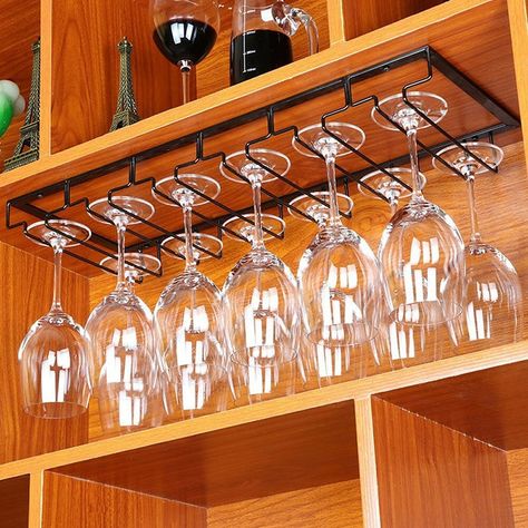 Cheap Other Bar Accessories, Buy Quality Home & Garden Directly from China Suppliers:Wine Glass Rack Stainless Steel Hanging Holder Cup Stemware Stand Teacup Goblet Hanger Shelf Home Kitchen Bar Sipplies Enjoy ✓Free Shipping Worldwide! ✓Limited Time Sale ✓Easy Return. Wine Glass Hanger, Wine Glass Shelf, Hanging Wine Glass Rack, Wine Glass Storage, Stemware Storage, Bar Sala, Stemware Rack, Wine Glass Rack, Diy Wine Rack