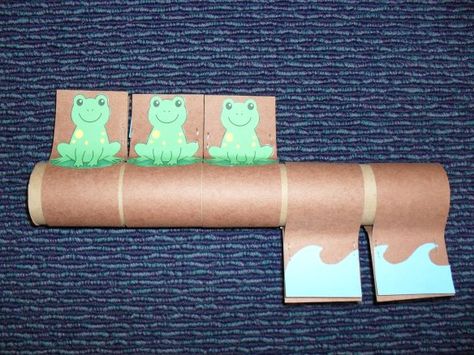 Tube Story: Five Green and Speckled Frogs | librarian vs storytime Five Green And Speckled Frogs, Prek Songs, Reception Maths, Speckled Frogs, Green Frogs, Felt Stories, Preschool Music, Finger Plays, Preschool Literacy