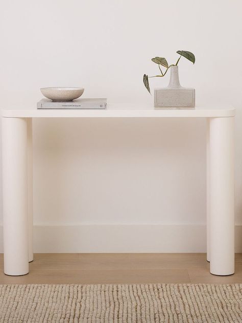 24 Best Console Tables to Add to Your Entryway (2023) | Architectural Digest Entryway 2023, Narrow Console Table Entryway, Natural Wood Console Table, Unique Console Table, Small Console Table, Console Table Entryway, Narrow Table, Bathroom Design Layout, Marble Console Table