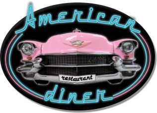 Restaurant américain à Annecy - American Diner Diner Signage, 50s Diner, American Party, American Diner, Retro Car, Route 66, Diner, Sports Car, Restaurant