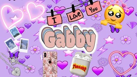 Gabby Wallpaper Name, Cute Animal Clipart, People Names, Name Wallpaper, A Wallpaper, Animal Clipart, My Name Is, Aesthetic Wallpaper, My Name