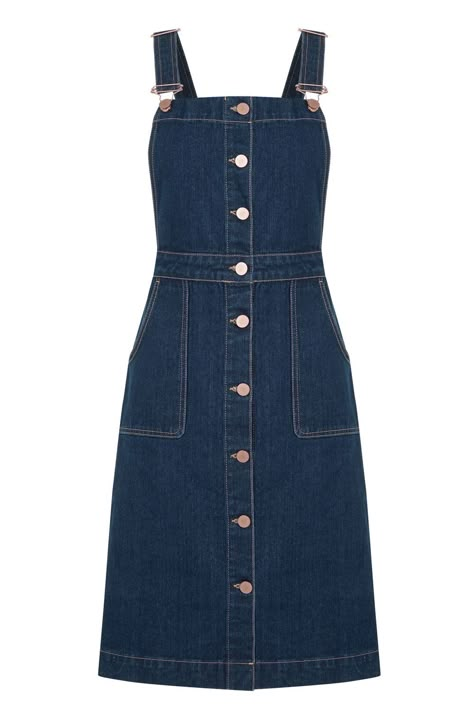 Diy Jumper Dress Pattern, Dungarees Dress, Denim Dungaree Dress, Oasis Clothing, Ladies Denim, Dungaree Dress, Dress Denim, Best Dresses, Womens Denim