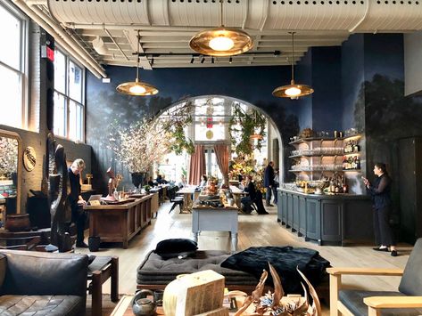 Roman and Williams Guild NY or the prettiest shop/cafe in all of New York | Most Lovely Things Opening A Cafe, Roman And Williams, Small Space Interior Design, Bar Interior Design, Coffee Shops Interior, The Guild, Enchanted Home, Hotel Interior Design, Retro Interior