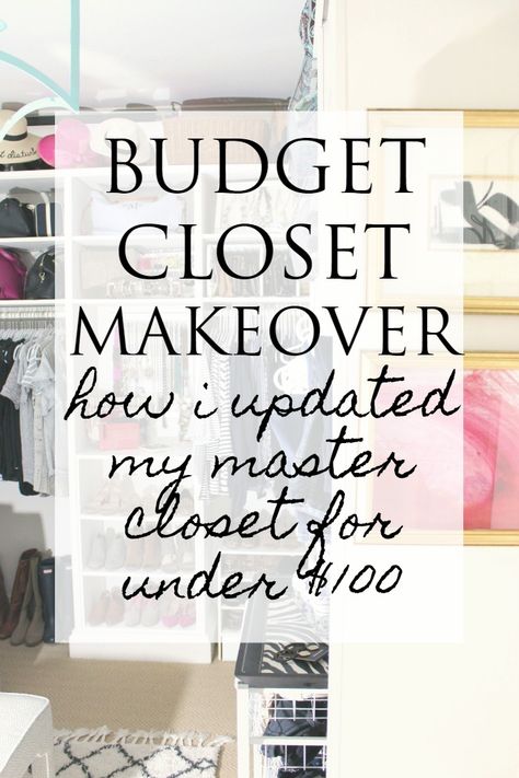 Weekend Closet Makeover, Closets On A Budget, How To Make A Room A Closet, Create A Walk In Closet Small Bedrooms, Easy Closet Makeover On A Budget, Creating A Walk In Closet, Organize Closet On A Budget, Shared Master Closet Organization, How To Redo Your Closet