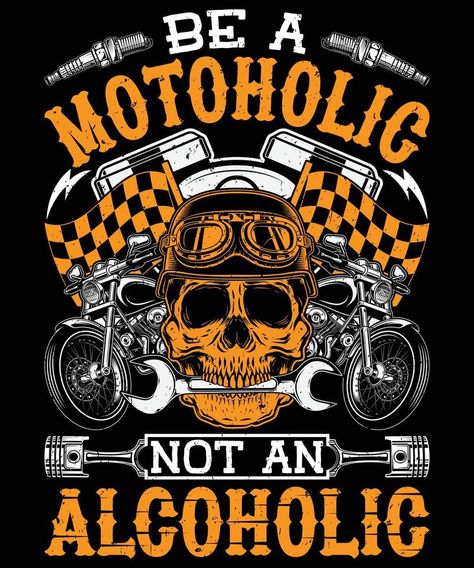 Skull Motorcycle, T-shirt Print Design, Tshirt Printing Design, Inspirational Tshirts, Biker Shirts, Vintage Biker, Biker T Shirts, Motorcycle Tshirts, Shirt Print Design