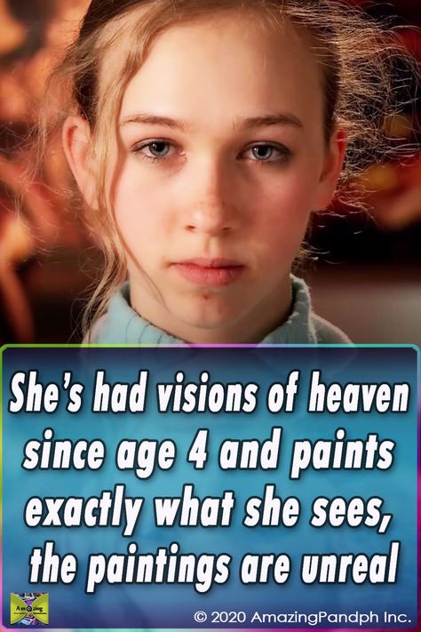 She's considered one of the top 20 living artists in the world. Just wait until you see her paintings! #Panting #Re… | Heaven painting, Heaven, Spirituality energy Painting Over Paintings, Inspirational Pictures Art, Picture Of Heaven, Heavenly Angels Art, Paintings Of Jesus, Good Paintings, Painting Ideas Inspiration, Akiane Kramarik Paintings, Picture Of The World