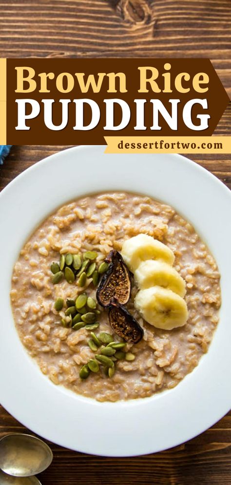 Got leftover brown rice? Use it up for a simple, healthy breakfast! Creamy and naturally sweetened, this brown rice pudding recipe is a healthy food idea both adults and kids will love — even toddlers! Leftover Brown Rice Recipes Healthy, Rice Pudding Breakfast, Brown Rice Meals, Vegan Brown Rice Recipes, Healthy Brown Rice Recipes, Healthy Rice Pudding Recipe, Healthy Rice Pudding, Brown Rice Pudding Recipe, Scandi Food