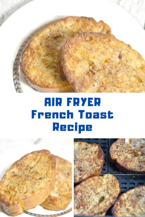 Air Fryer French Toast Recipe: Makes the PERFECT French Toast Airfryer French Toast, Airfryer Desserts, Air Fryer French Toast Sticks, Air Fryer French Toast, French Toast Sticks Recipe, Perfect French Toast, French Toast Sticks, Easy Air Fryer, French Toast Easy