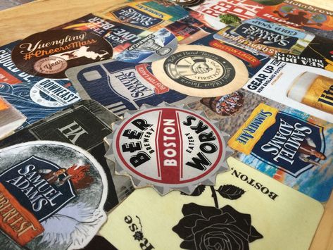 Beer Coaster Tray DIY  #BeerCoasterTray #Beer #BeerCoaster #CoasterCrafts #Crafts #Booze #DIY #Drink Beer Coaster Art, Cardboard Coasters, Beer Box, Coaster Crafts, Coaster Art, Bar Coasters, How To Make Coasters, Tray Diy, Beer Coasters